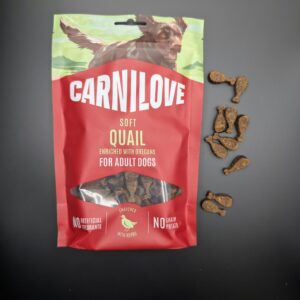 CARNILOVE Soft Snack Quail enriched with Oregano 200 g - przepiórka z oregano