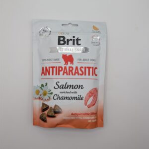 Brit Functional Dog Snack Antiparasitic Salmon 150g- półwilgotne przysmaki łosoś i rumianek