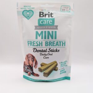 Brit Care Mini Dental Sticks Fresh Breath 120g (7 szt.) - przysmak dentystyczny