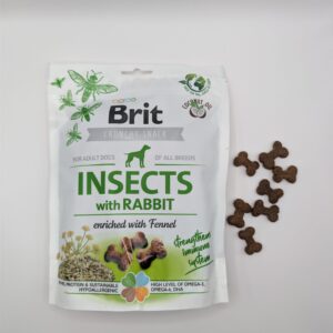 Brit Care Dog Chrupiące przysmaki owady, krlik i koper włoski - Crunchy Cracker Insects Rich In Rabbit Enriched With Fennel
