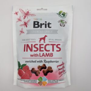 Brit Care Dog Chrupiące przysmaki jagniecina i maliny - Crunchy Cracker Insects Rich In Lamb Enriched With Raspberries