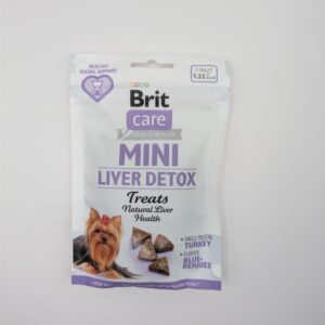 Brit Care Mini Treats Liver Detox 50g - półwilgotne przysmaki z indykiem