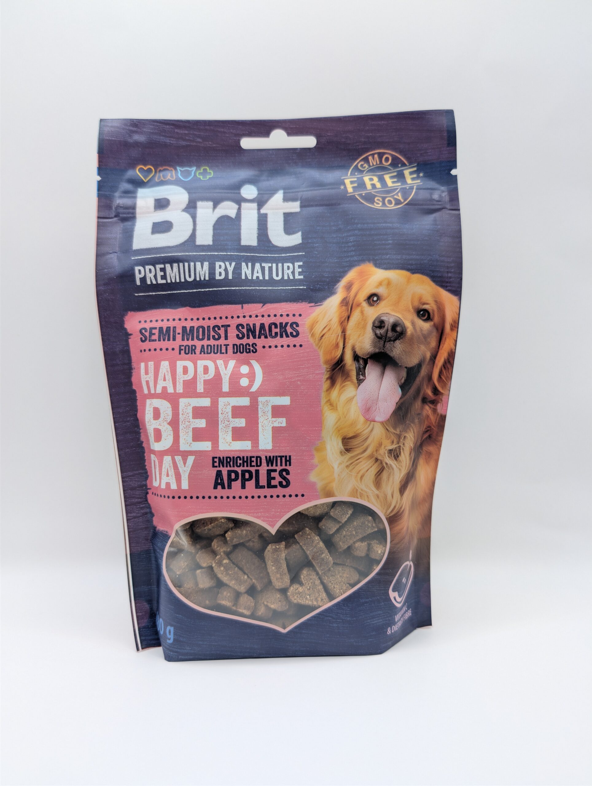 Brit Premium Dog Happy Snacks Beef with Apples 180g - półwilgotne przysmak wołowina z jabłkiem