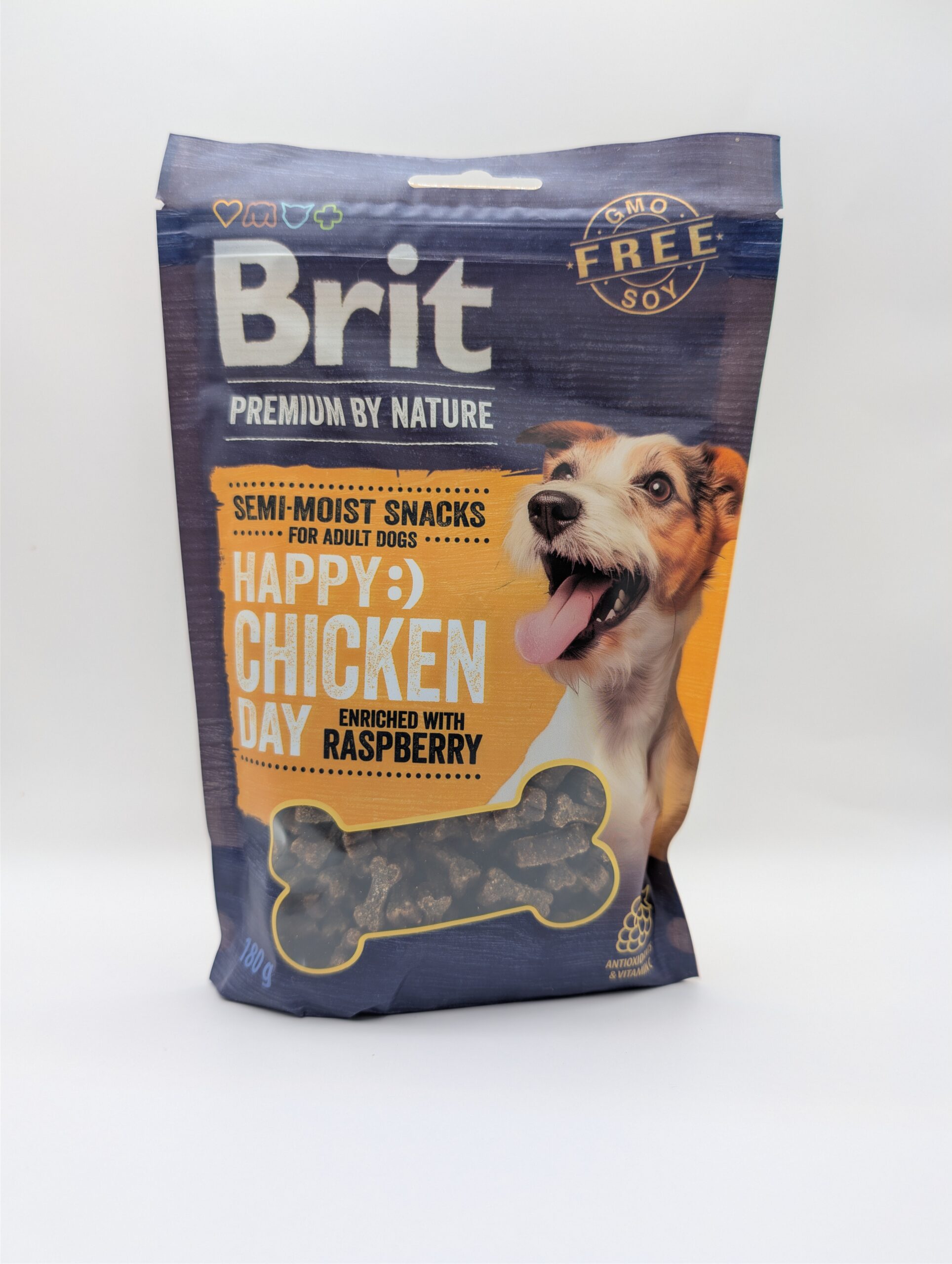 BRIT Premium by Nature Semi-moist Snacks Chicken enriched with Raspberry - półwilgotne przysmaki kurczak z malinami