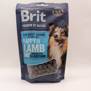 Brit Premium Dog Happy Snacks Lamb with Sea Buckthorn 180g - półwilgotne przysmaki jagnięcina