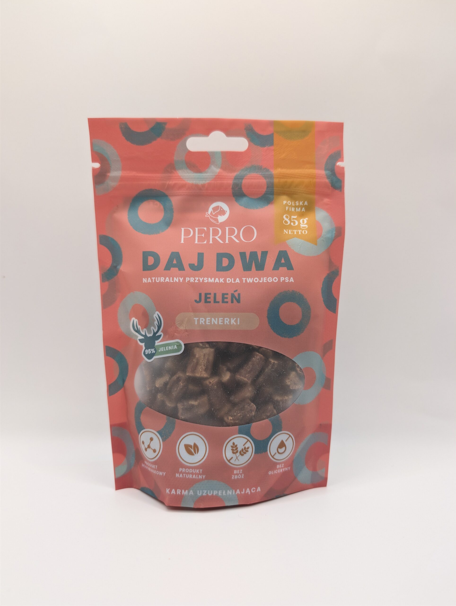PERRO DAJ DWA Jeleń Trenerki 85g
