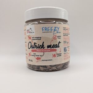 SYTA MICHA 100% liofilizowane mięso strusia dla psa 90g FREEZY Pure