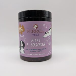 PERRO Filet z łososia liofilizowany przysmak dla psa i kota PERROland Voila 50g