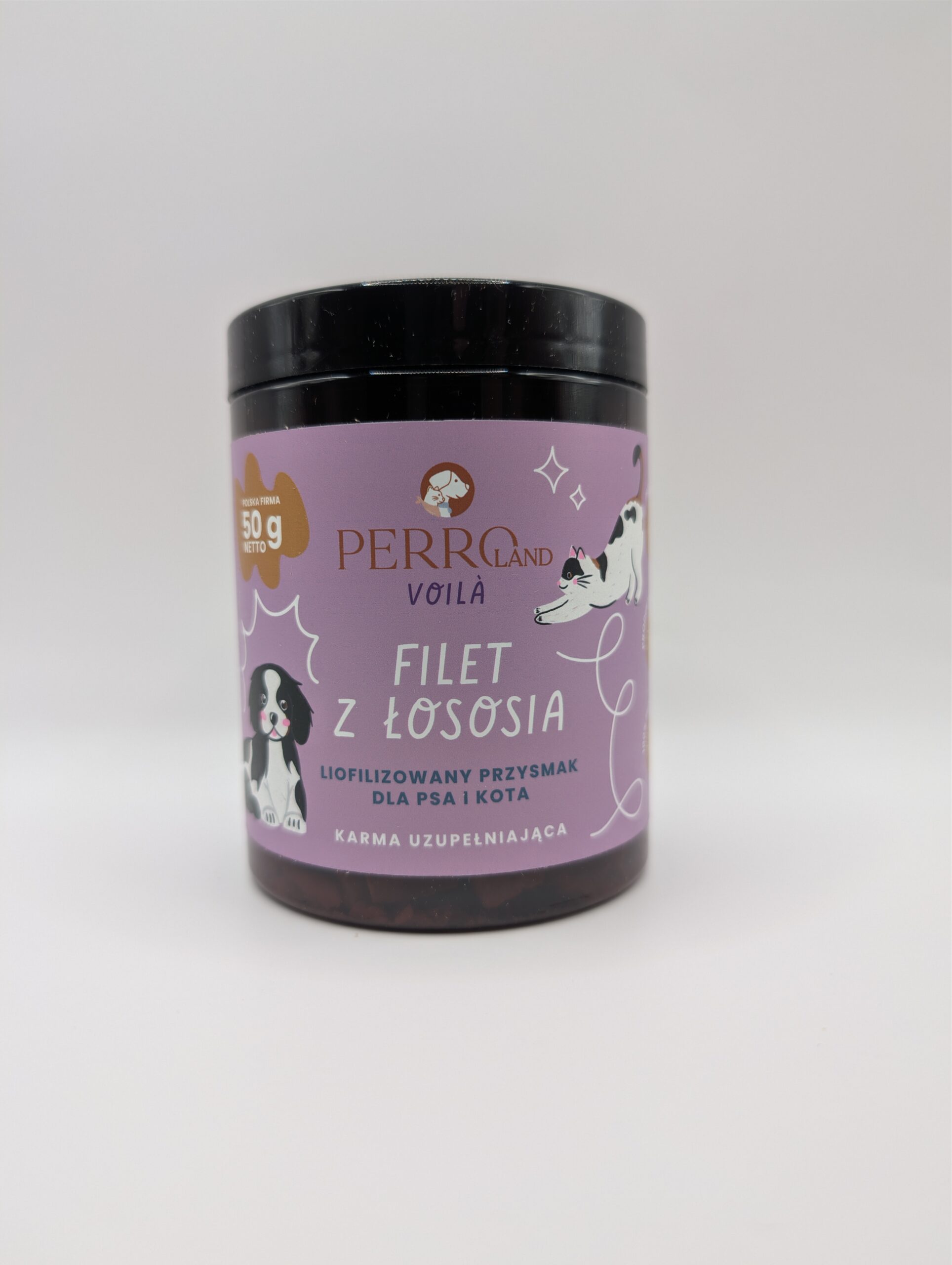 PERRO Filet z łososia liofilizowany przysmak dla psa i kota PERROland Voila 50g