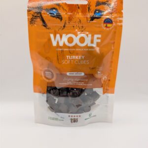 Woolf Soft Cubes Turkey Monoprotein 100g