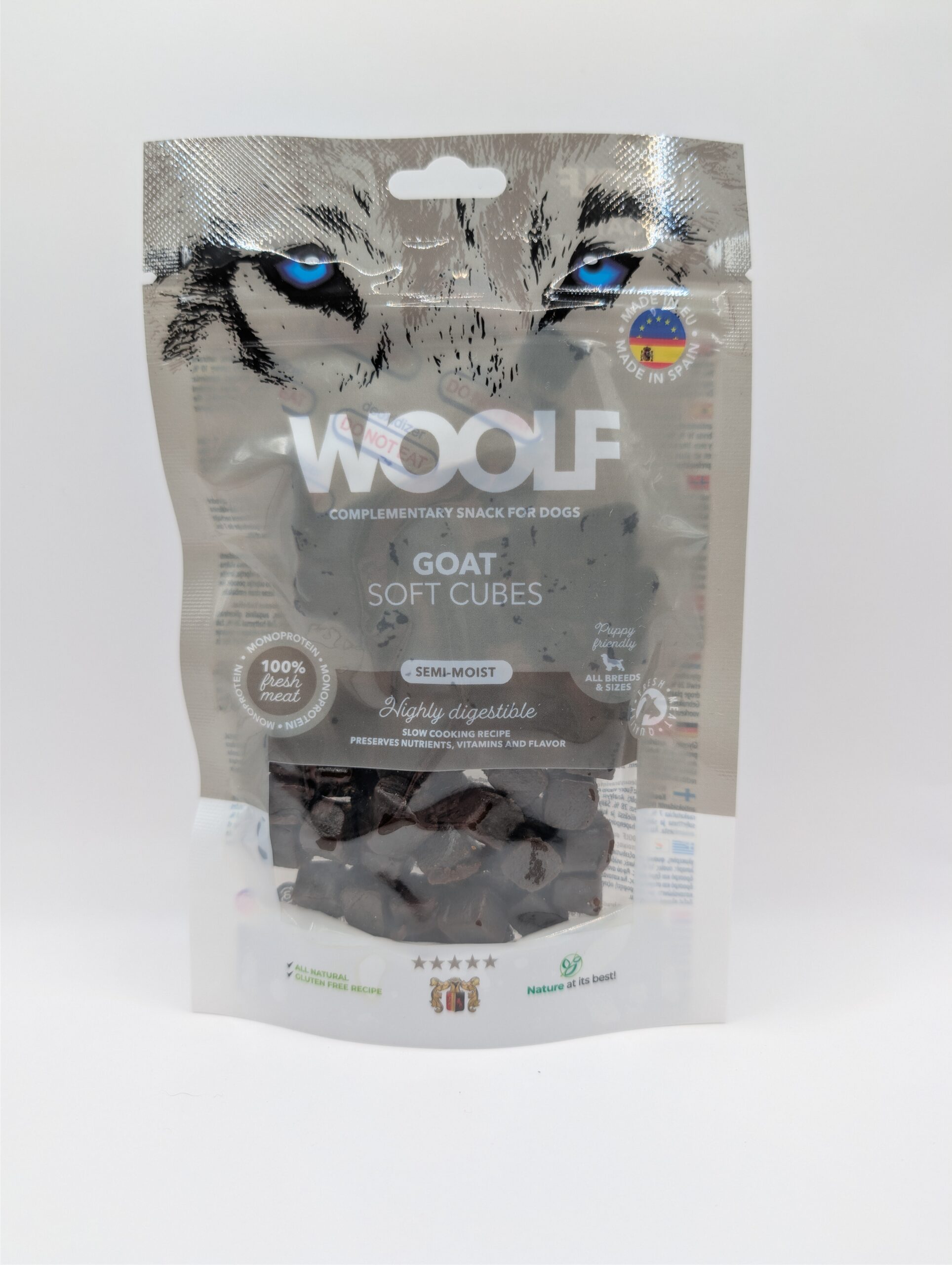 Woolf Soft Cubes Goat Monoprotein 100g