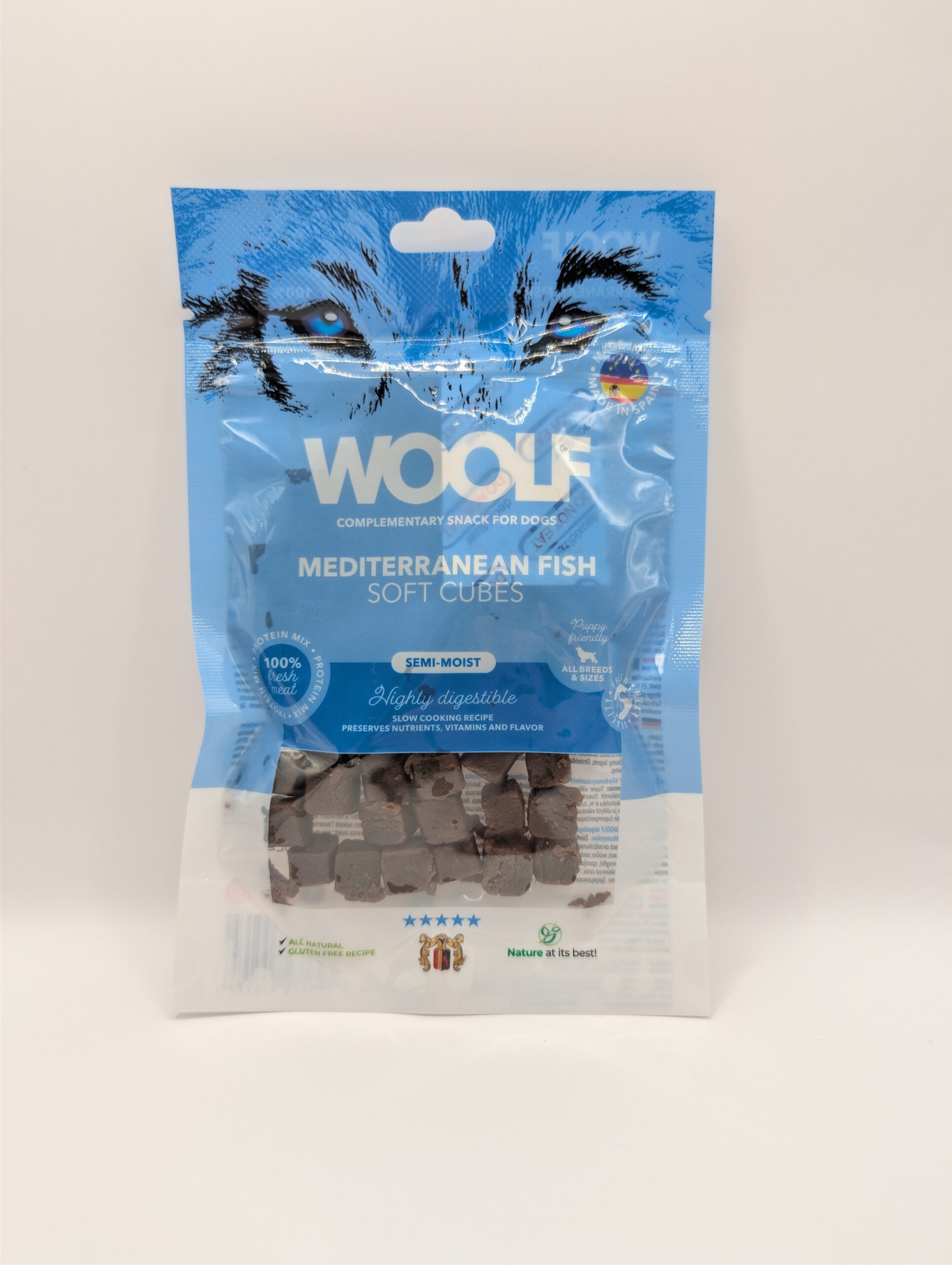 Woolf Soft Cubes Mediteranean Fish 100g
