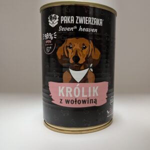 PAKA ZWIERZAKA Karma mokra dla psa Seven’th Heaven Królik z wołowiną 400 g