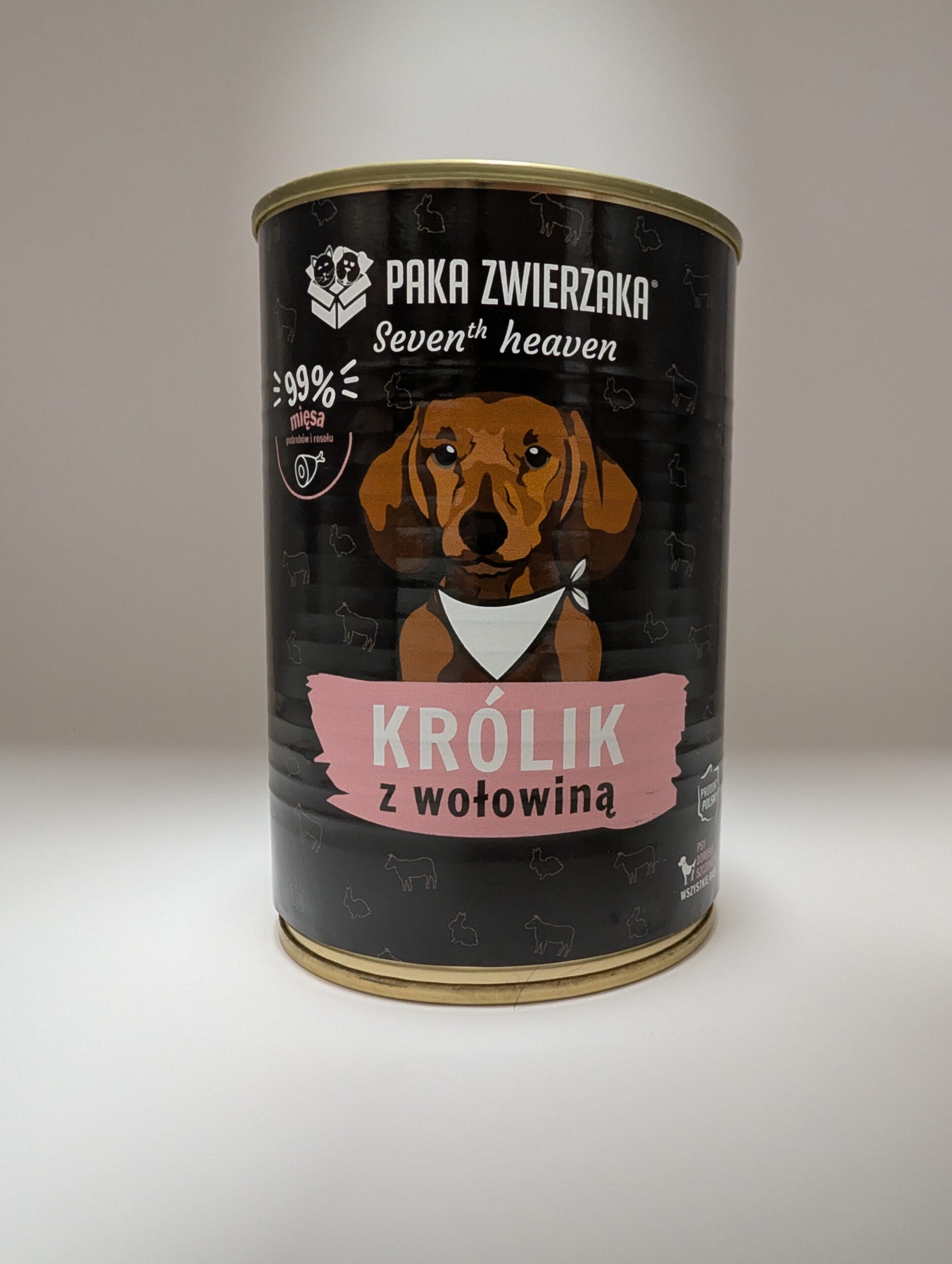 PAKA ZWIERZAKA Karma mokra dla psa Seven’th Heaven Królik z wołowiną 400 g