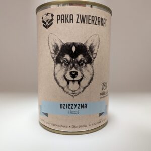 PAKA ZWIERZAKA Karma mokra dla psa dziczyzna i łosoś 400 g