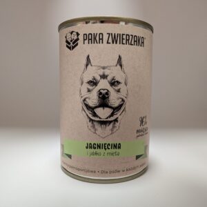 PAKA ZWIERZAKA Karma mokra dla psa jagnięcina i jabłko z miętą 400 g