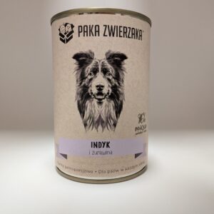 PAKA ZWIERZAKA Karma mokra dla psa indyk i żurawina 400 g