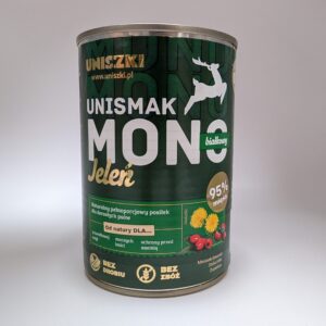 UNISZKI mokra karma UNISMAK Mono Jeleń 400g