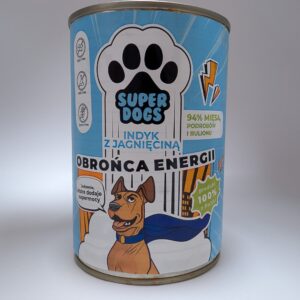 UNISZKI Karma mokra SUPERDOGS Obrońca Energii - Indyk z jagnięciną 400g