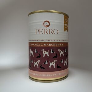 PERRO Karma mokra Kaczka z marchewką – monobiałkowa formuła dla psów dorosłych 400g