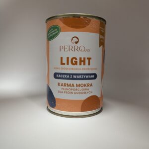 PERRO LIGHT Karma mokra Kaczka z warzywami – monobiałkowa formuła dla psów dorosłych 400g