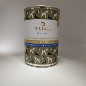 PERRO Karma mokra Kangur z dynią – monobiałkowa formuła dla psów dorosłych 400g
