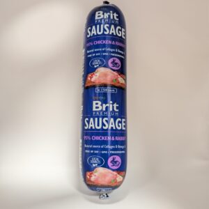 Brit Premium by Nature Dog Adult Sausage Chicken & Rabbit - karma mokra kurczak i królik