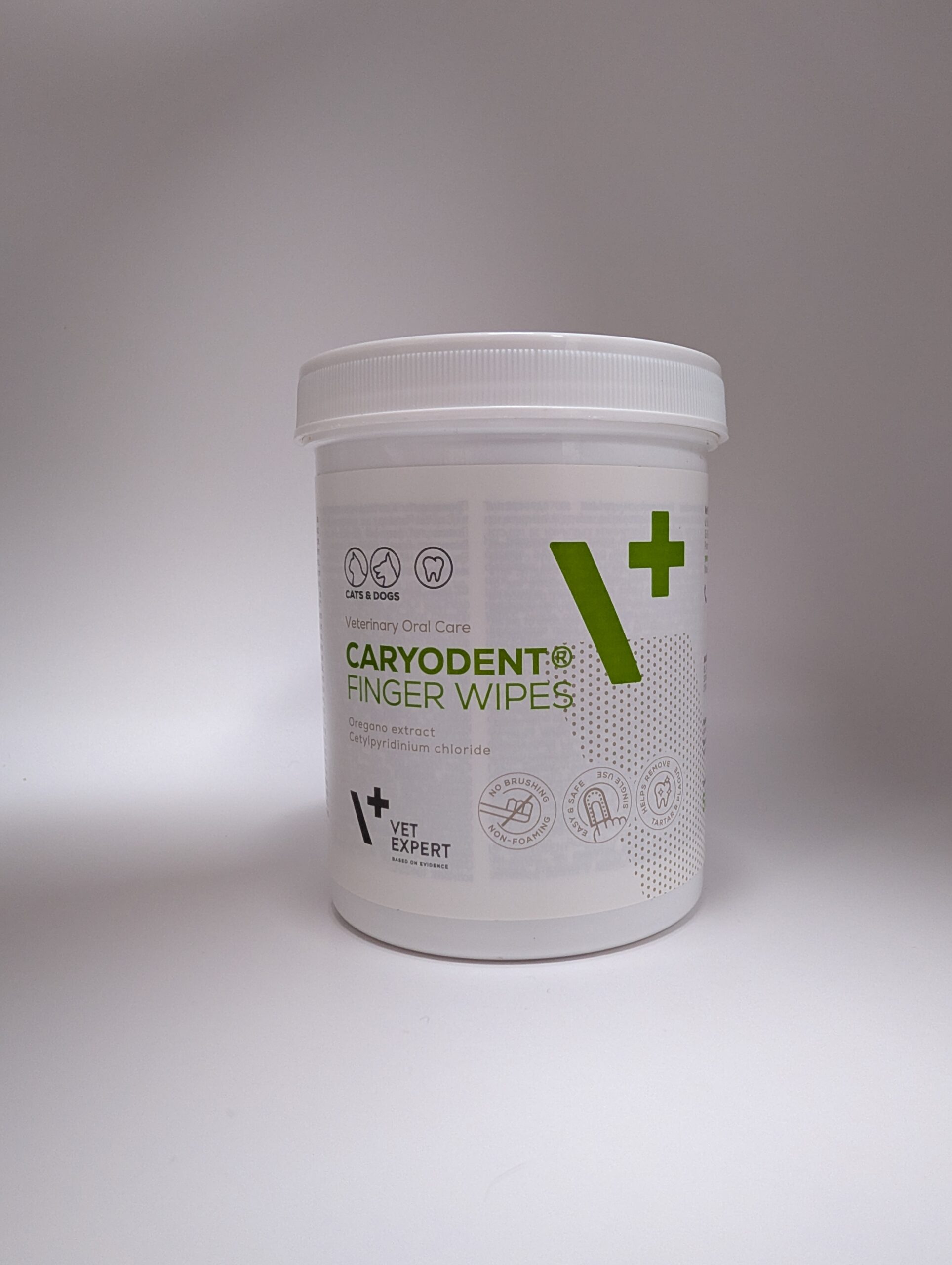 VET EXPERT CARYODENT FINGER WIPES - czyściki do zębów dla psa i kota 50 szt