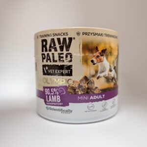 RAW PALEO Olympic Lamb Mini 90g - hipoalergiczny monoproteinowy przysmak treningowy dla psa