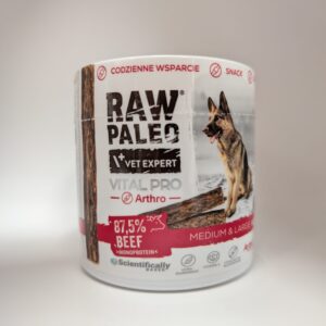 RAW PALEO Vital Pro Arthro Beef Medium Large 100g - hipoalergiczny monoproteinowy przysmak funkcjonalny - baton dla psa