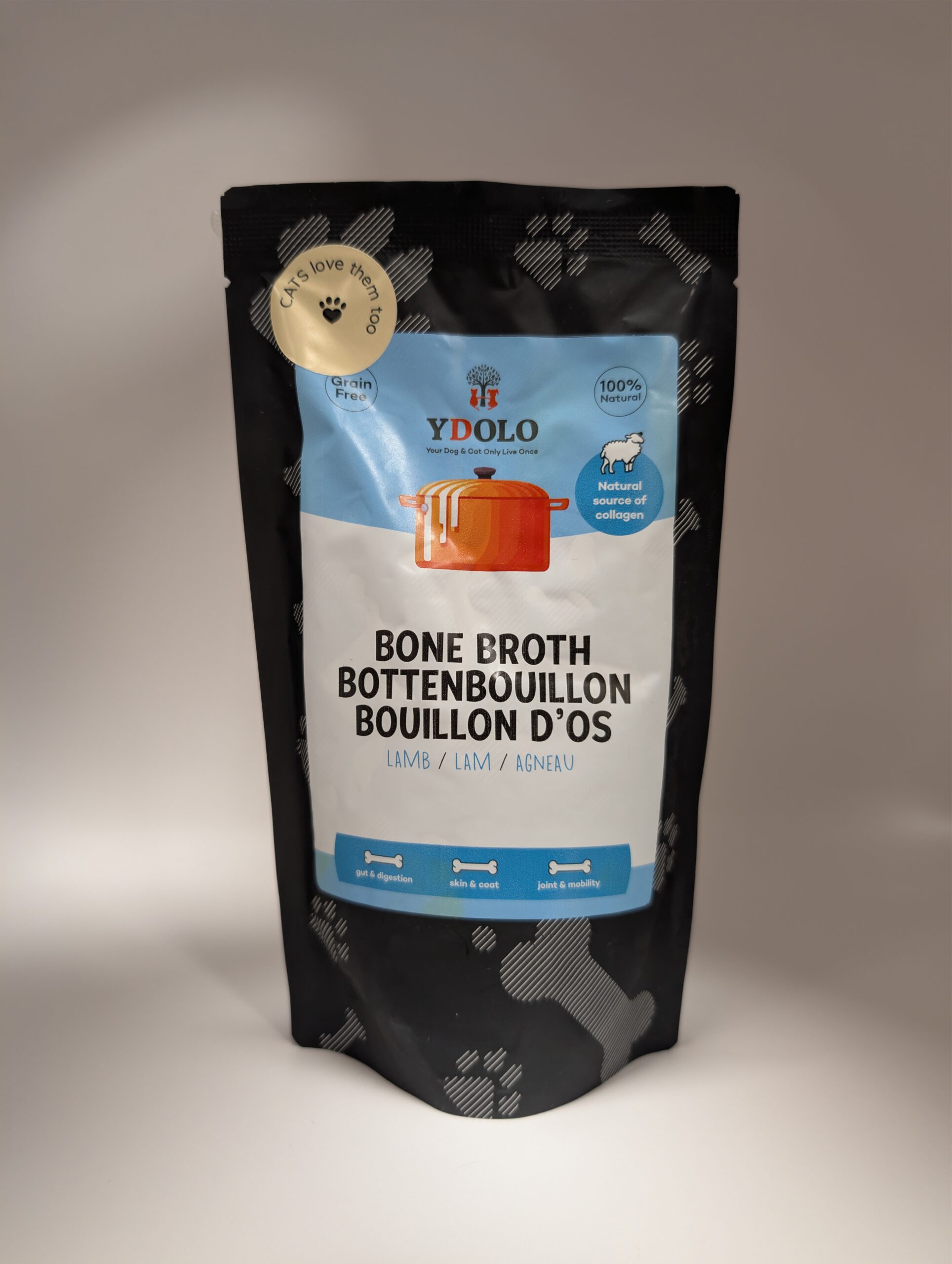 YDOLO Bone Broth Lamb - bulion kolagenowy z kości jagnięcych (230ml)
