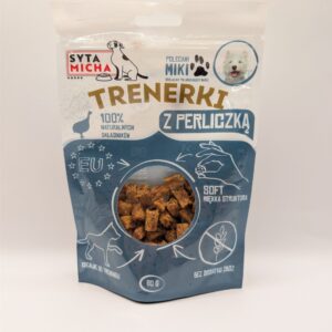 SYTA MICHA Trenerki z perliczką dla psa 80g