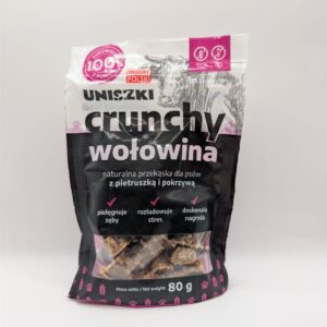 UNISZKI Crunchy wołowina z pietruszką i pokrzywą 80g
