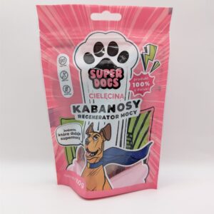 UNISZKI Kabanosy SUPERDOGS Regenerator Mocy - Cielęcina
