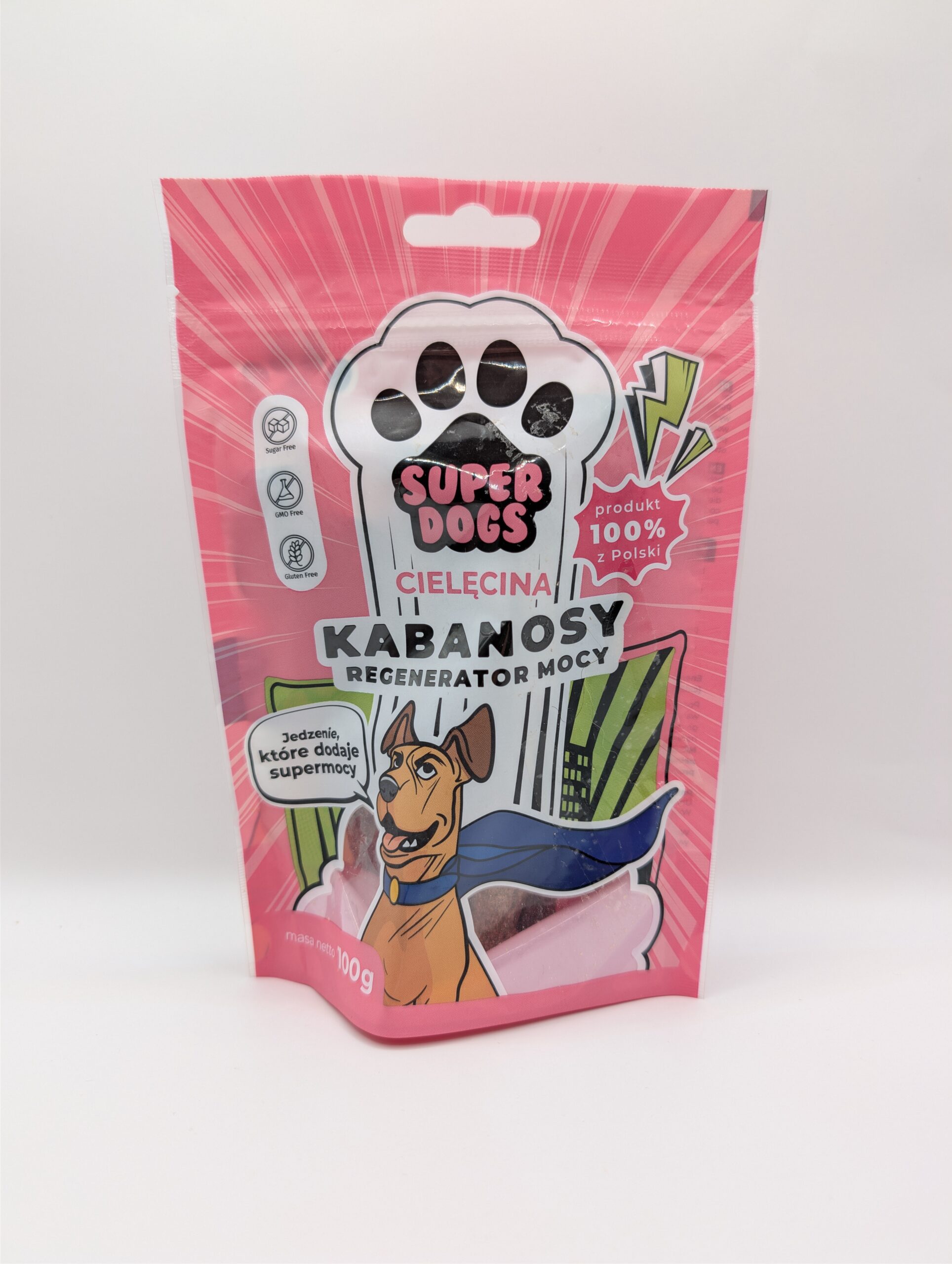 UNISZKI Kabanosy SUPERDOGS Regenerator Mocy - Cielęcina