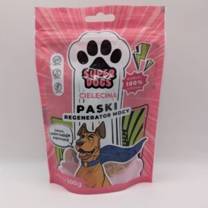 UNISZKI Paski SUPERDOGS Regenerator Mocy - Cielęcina