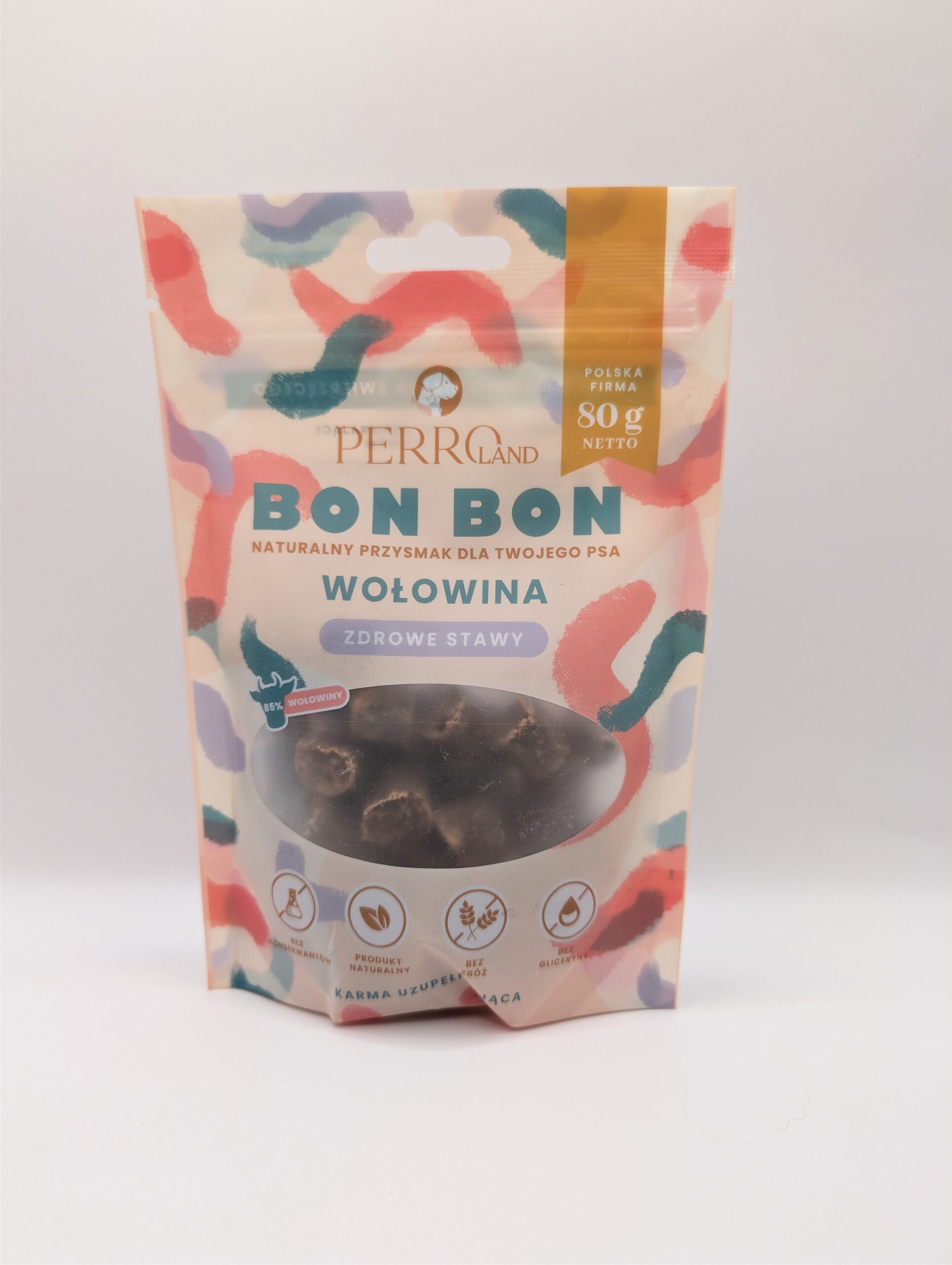 PERRO BON BON Wołowina – Zdrowe stawy Przysmaki z dodatkiem funkcyjnym 80g