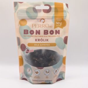 PERRO BON BON Królik – Siła czystka Przysmaki z dodatkiem funkcyjnym 80g