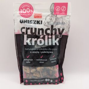 UNISZKI Crunchy królik z miętą i pokrzywą 80g