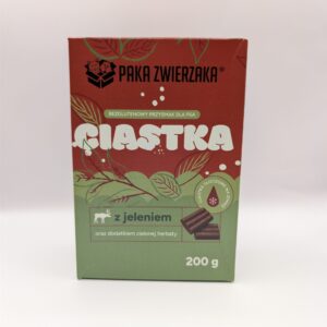 PAKA ZWIERZAKA Ciastka dla psa Jeleń z zieloną herbatą 200g