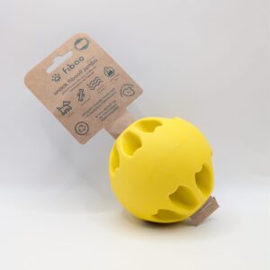 FIBOO SNACK FIBOOL JUMBO 8 cm ŻÓŁTY - piłka na przysmaki
