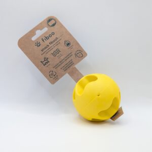 FIBOO SNACK FIBOOL FIBOO 6 cm ŻÓŁTY - Piłka na przysmaki