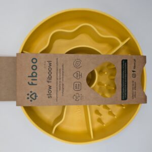 FIBOO Miska spowalniająca – SLOW FIBOOWL 19cm zółty