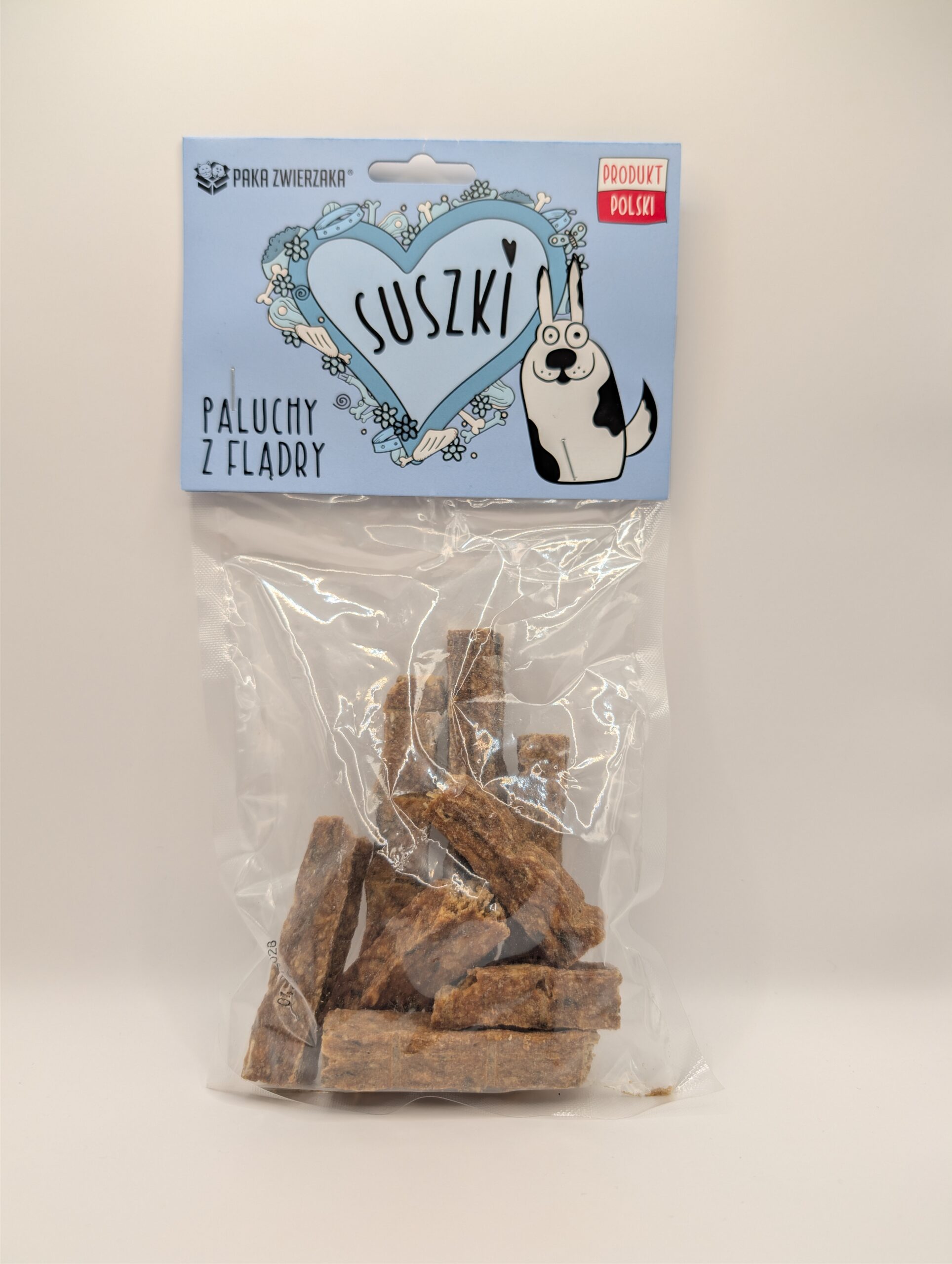 Gryzak dla psa PAKA ZWIERZAKA SUSZKI paluchy z flądry 4 szt. 60 g