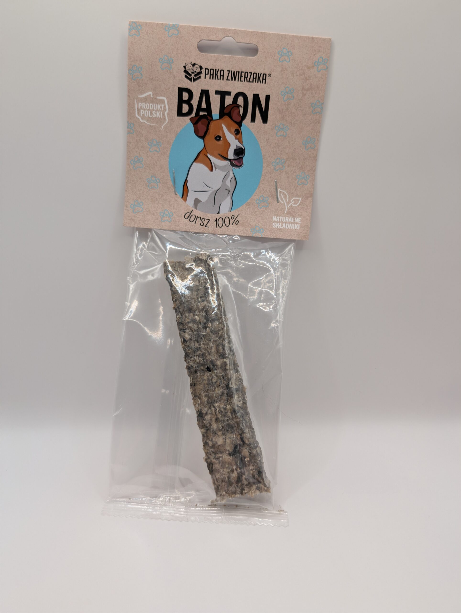 Gryzak dla psa PAKA ZWIERZAKA baton dorsz 100% 12 cm 28 g
