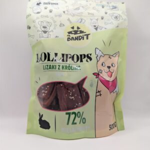 MR. BANDIT LOLLIPOPS - lizaki z królika 500g