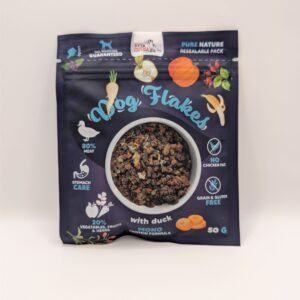 Syta Micha Dog flakes suszona karma dla psa Kaczka 50g