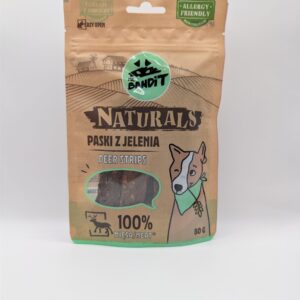 MR. BANDIT NATURALS -paski z jelenia 100% mięsa