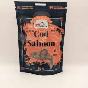 Syta Micha Fish & Seafood Przysmaki z łososiem dla psa 80g